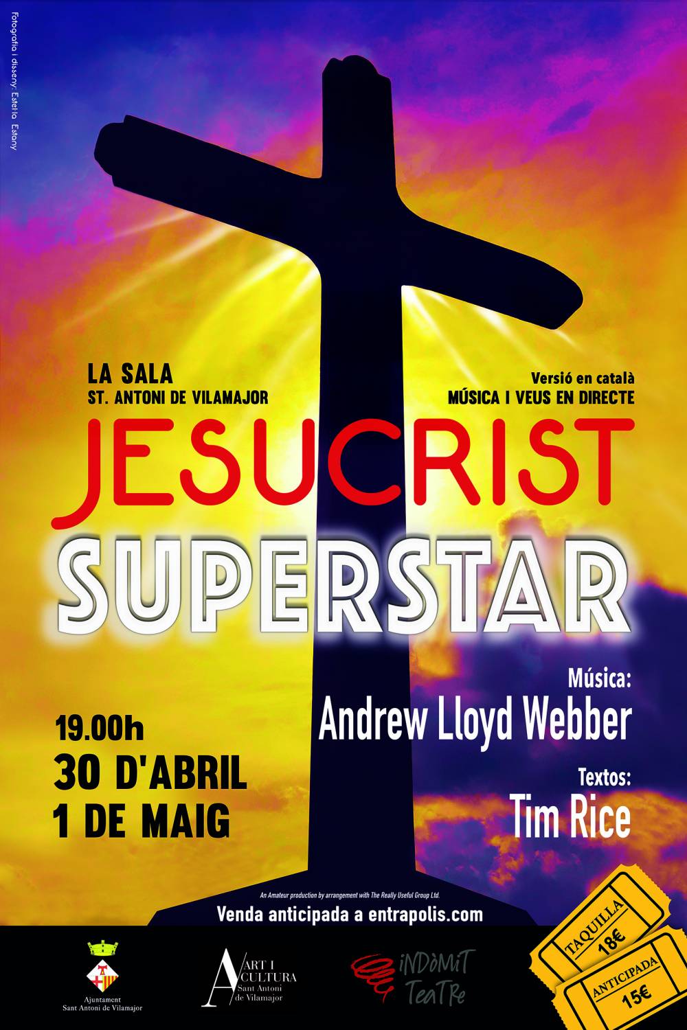 ►La companyia Indòmit Teatre presenta  Jesucrist Superstar.