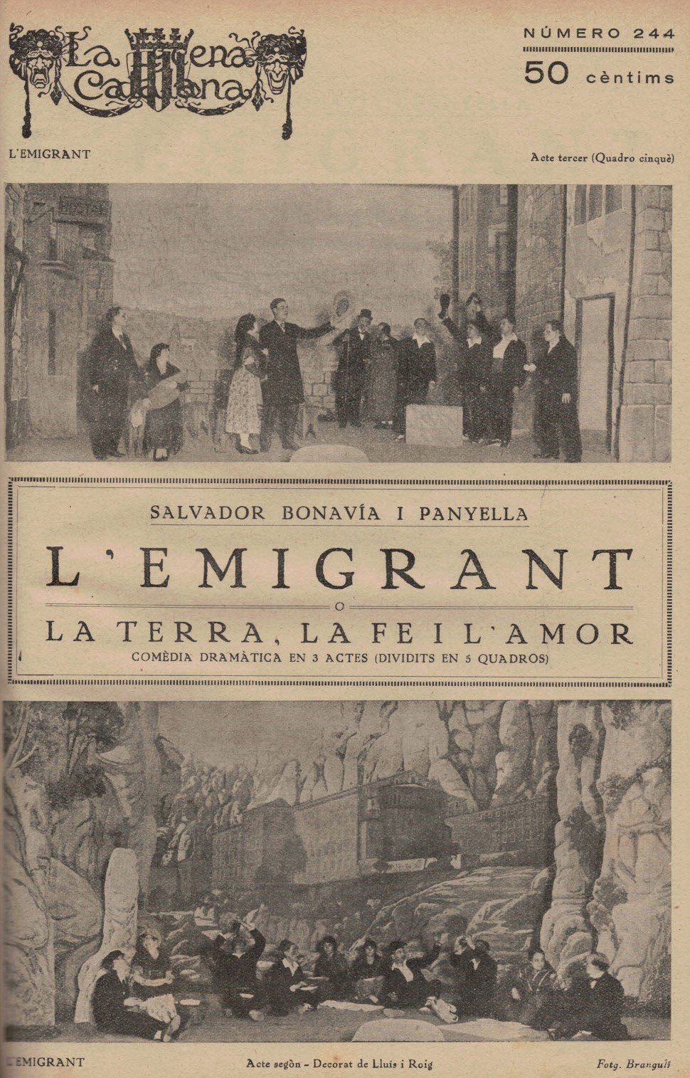LEMIGRANT O LA TERRA LA FE I LAMOR TEATREMUSICAL.CAT