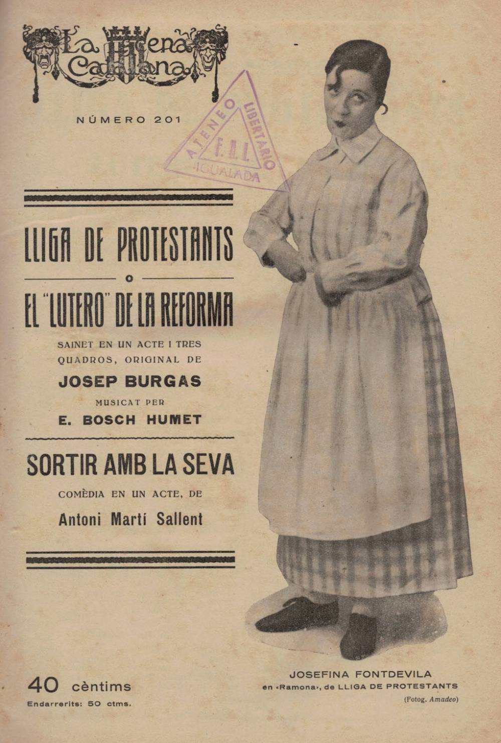LLIGA DE PROTESTANTS O EL LUTERO DE LA REFORMA TEATREMUSICALCAT