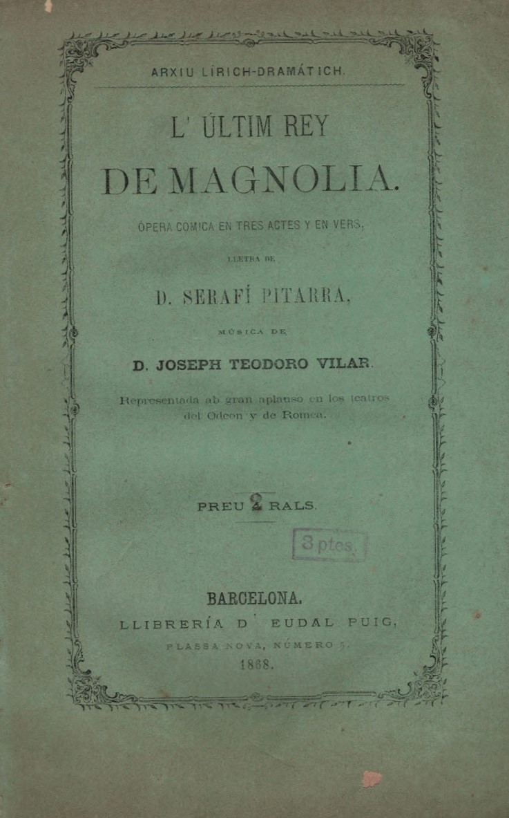 LULTIM REY DE MAGNOLIA TEATREMUSICAL