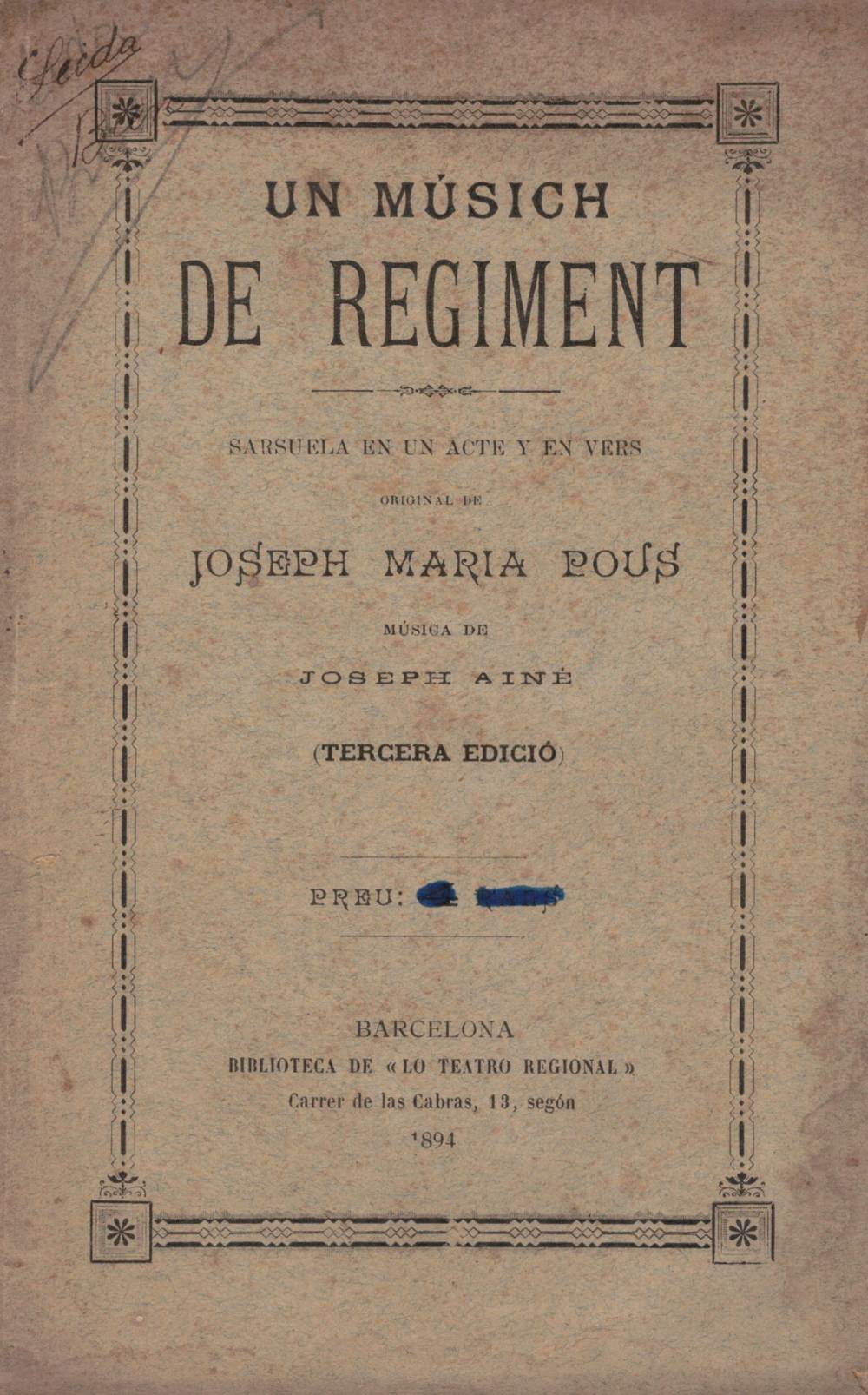 Un musich de Regiment