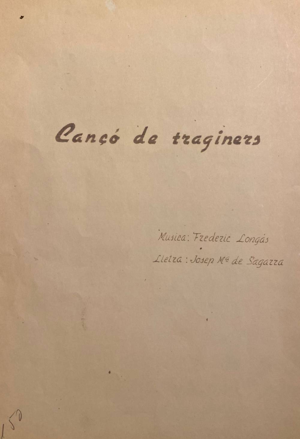 CANCO DE TRAGINERS